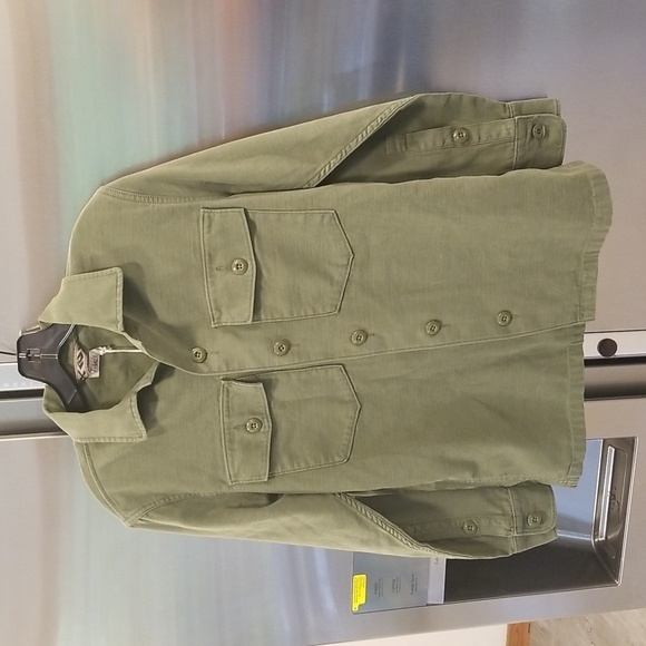 💕FAHERTY💕 Savannah Cotton Overshirt Jacket~ Fatigue Green XS NWT - Picture 12 of 16